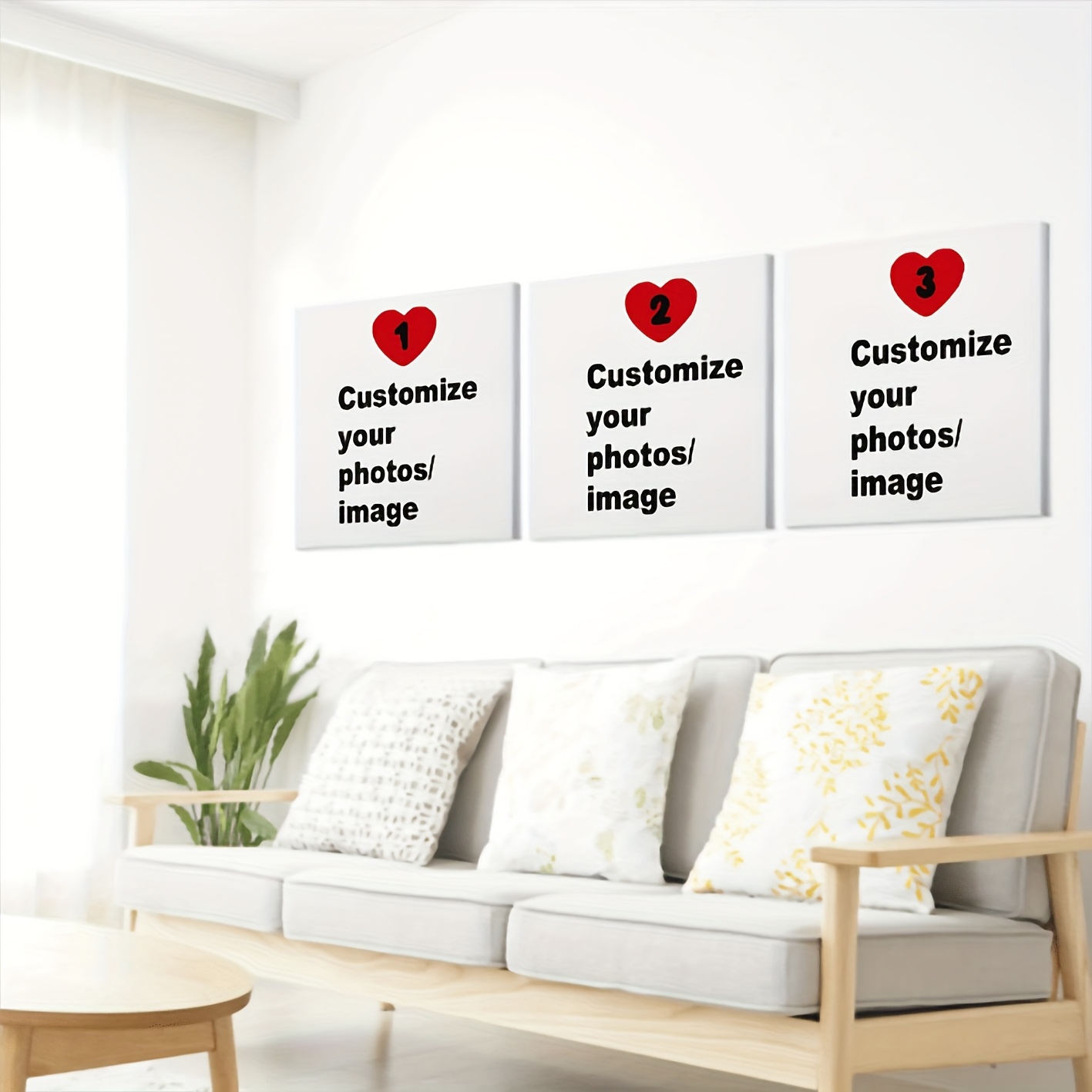 3pcs/set Custom Square Canvas  - đánh giá và giá Home Decor Kit