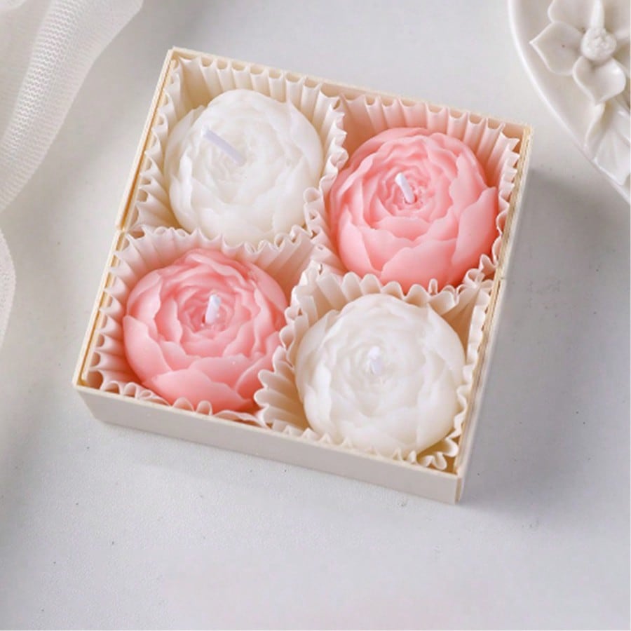 4pcs/Box Rose Scented Soy Wax  - đánh giá và giá Home Decor Handmade