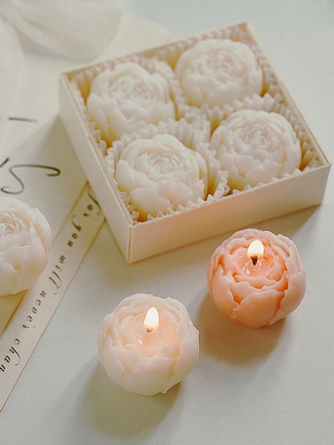 4pcs/Box Rose Scented Soy Wax  - đánh giá và giá Home Decor Handmade