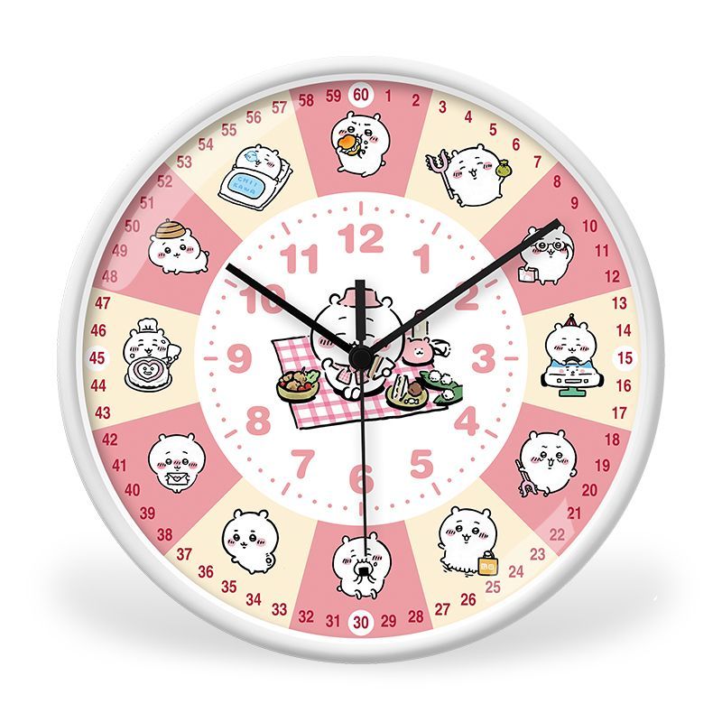 Anime Chiikawa Learning Wall C - đánh giá và giá Wall Clock Silent