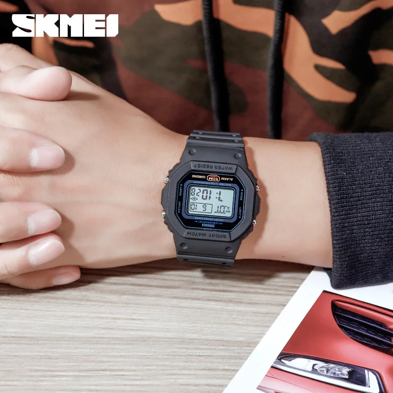 Skmei 1628 Military Digital Wa - đánh giá và giá Vintage Alarm Clock