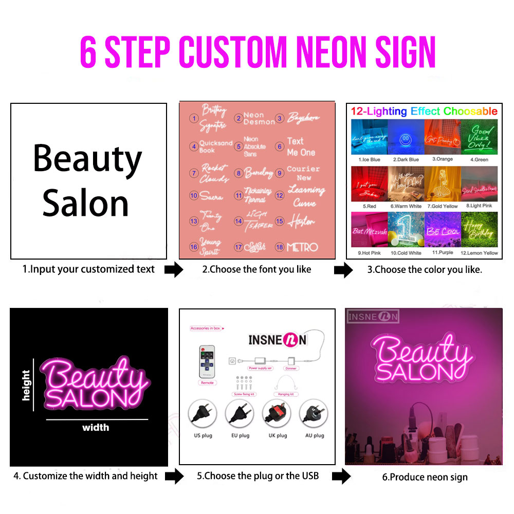 Custom Led Neon Signs LED Ligh - đánh giá và giá Home Decor Nepal
