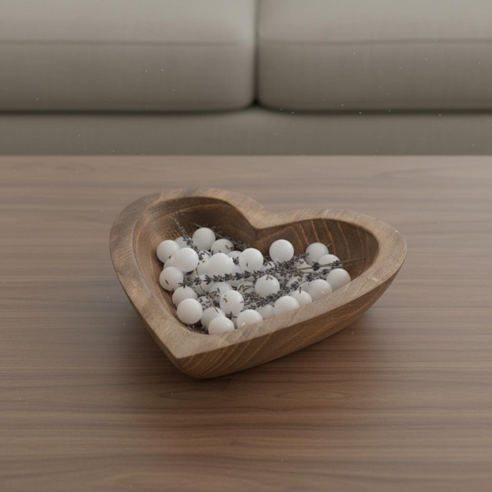 Heart Shaped Wooden Bowl Handm - đánh giá và giá Home Decor Handmade
