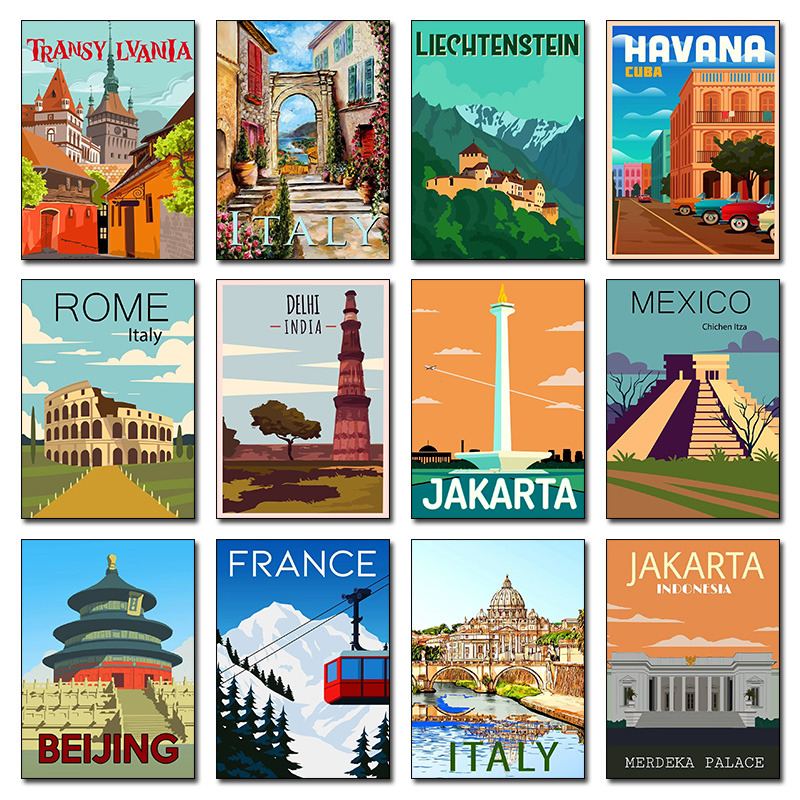 Modern City Landmarks Beijing  - đánh giá và giá Home Decor Jakarta