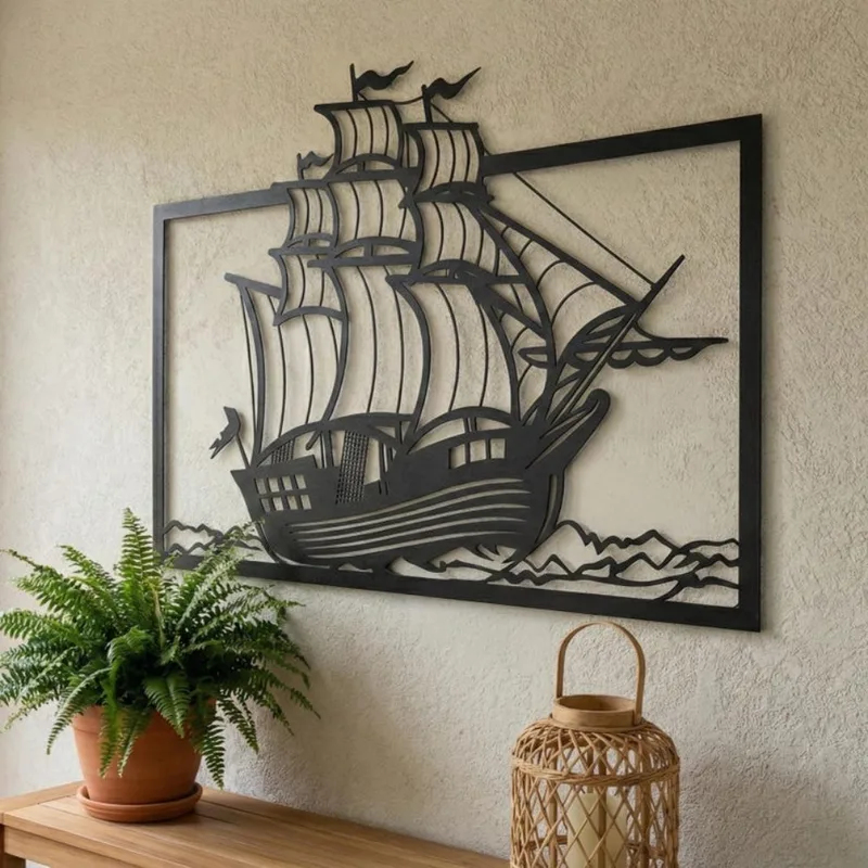 Metal Sailboat Wall Art, Coast - đánh giá và giá Home Decor Nautical