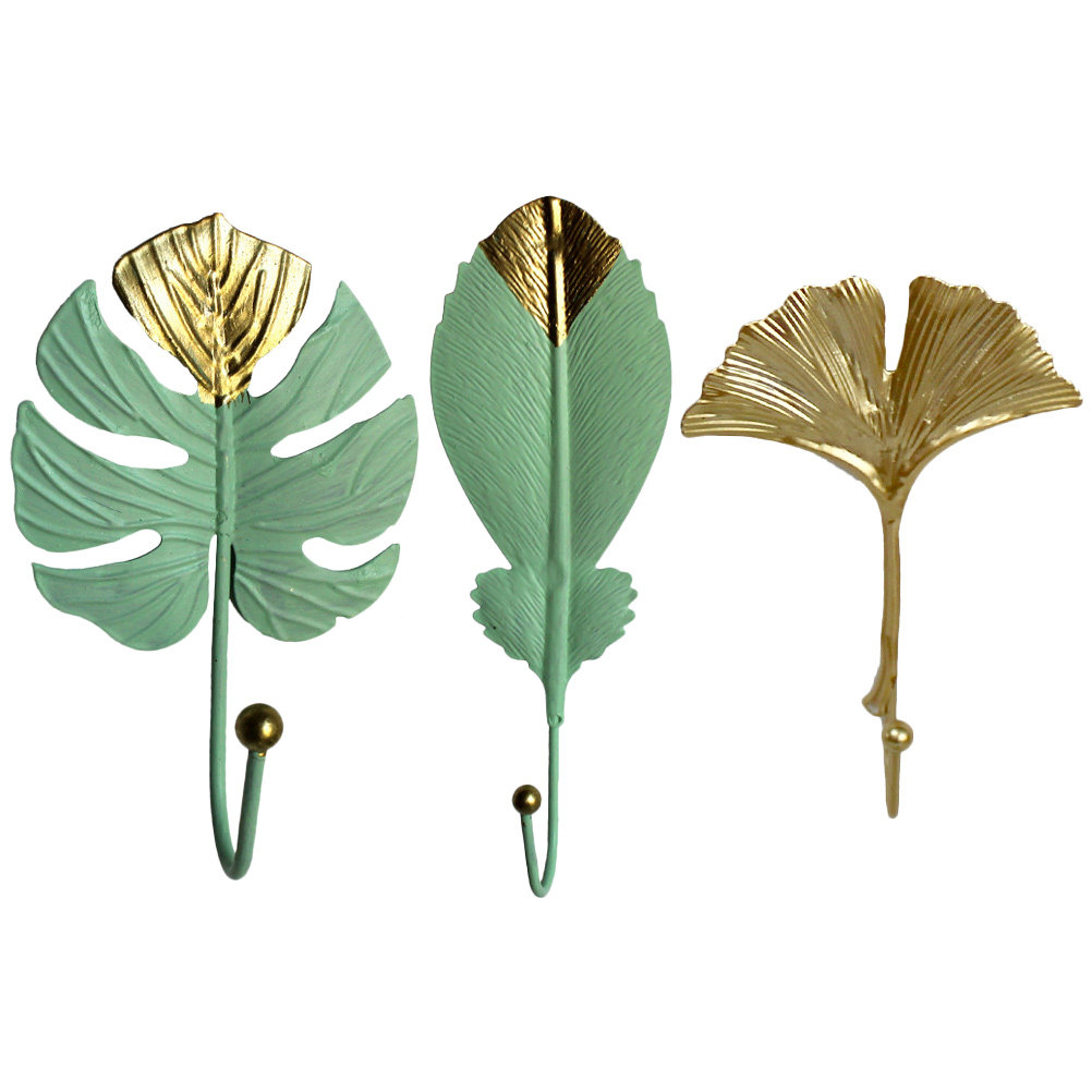 3Pcs Mini Leaf Shape Wall Hook - đánh giá và giá Home Decor Luxury