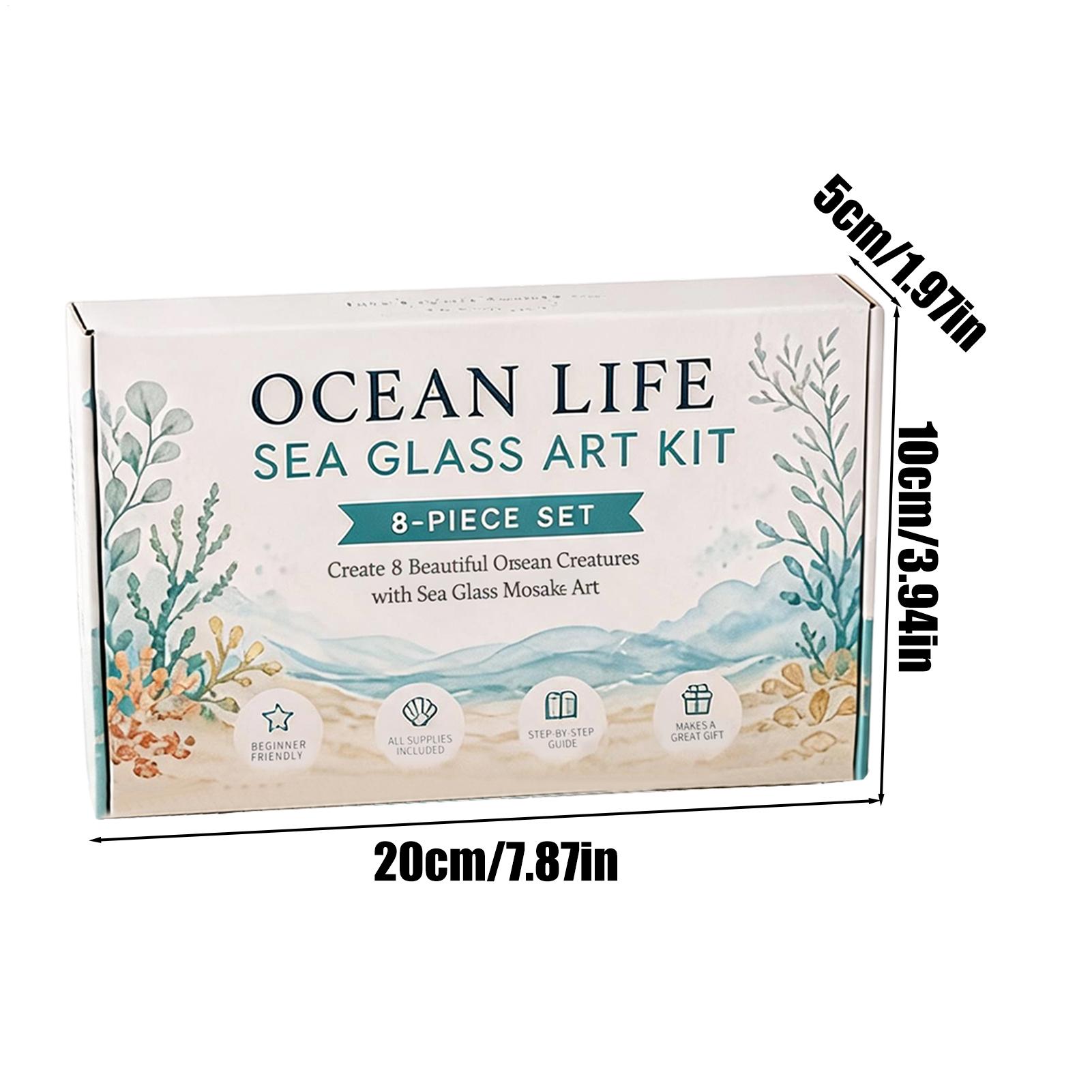 1pc Ocean Life Sea Glass Mosai - đánh giá và giá Home Decor Nautical