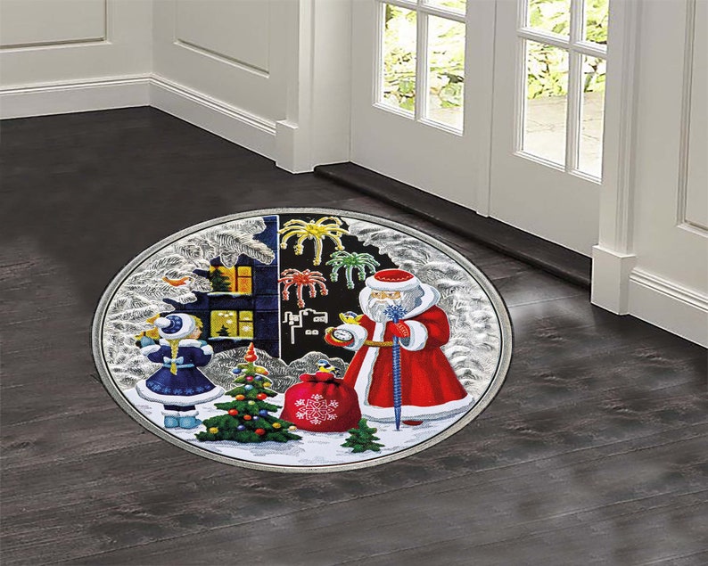 Christmas Tree Round Rug, Xmas - đánh giá và giá Home Xmas Decor Ideas