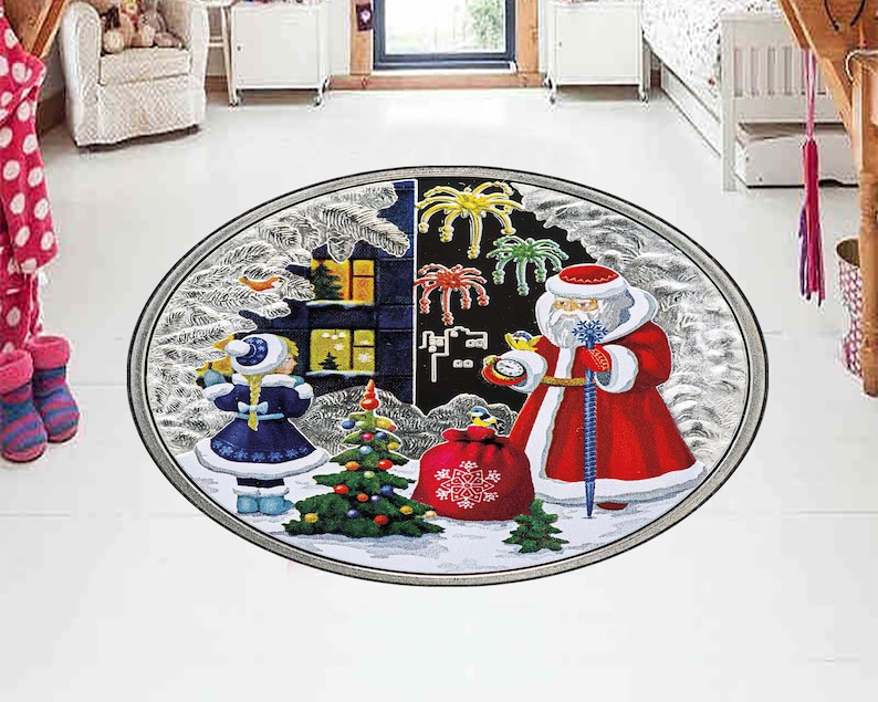Christmas Tree Round Rug, Xmas - đánh giá và giá Home Xmas Decor Ideas