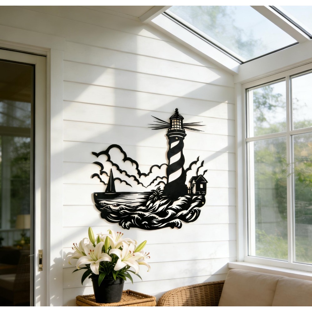 CIFbuy Metal Wall Art Lighthou - đánh giá và giá Home Decor Nautical