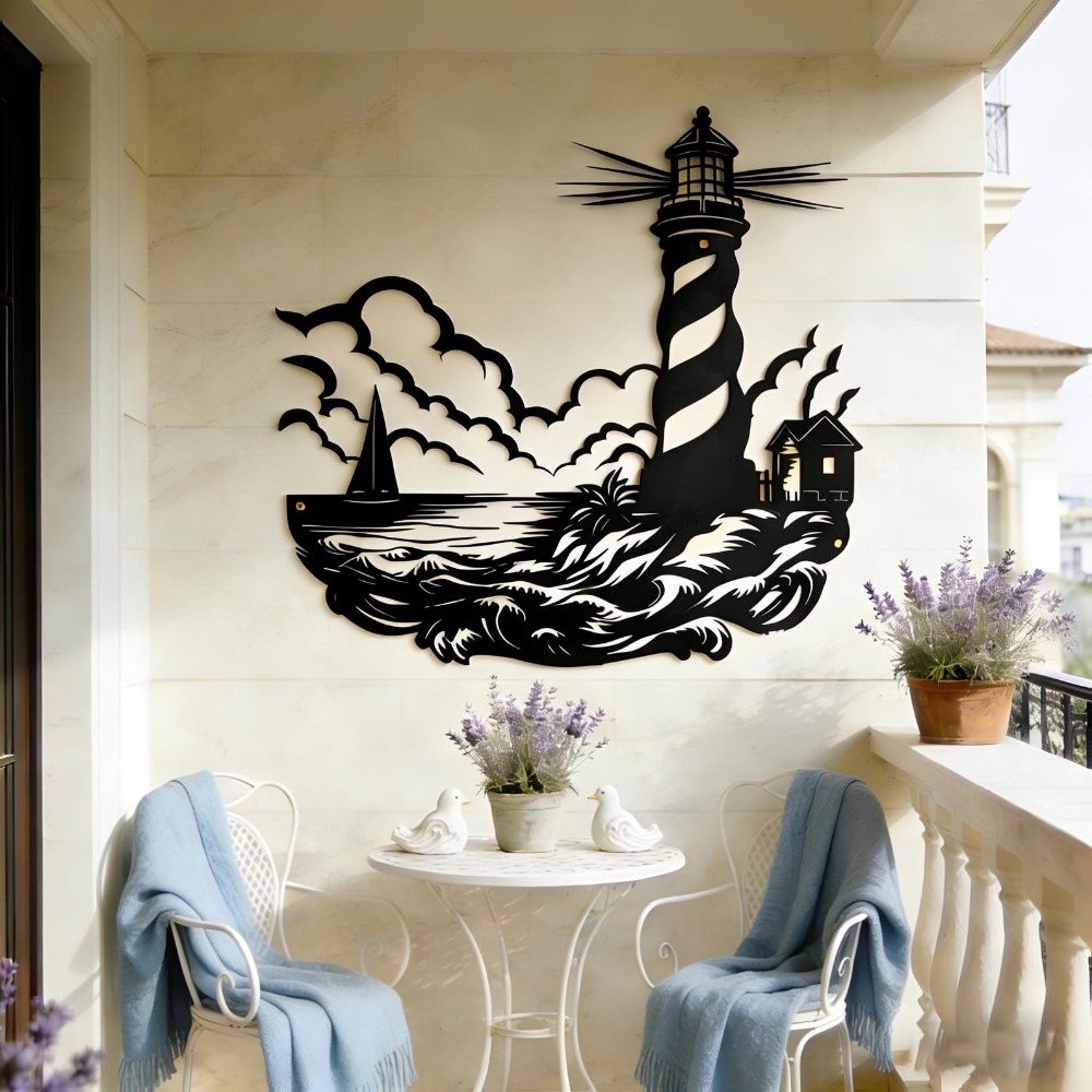 CIFbuy Metal Wall Art Lighthou - đánh giá và giá Home Decor Nautical