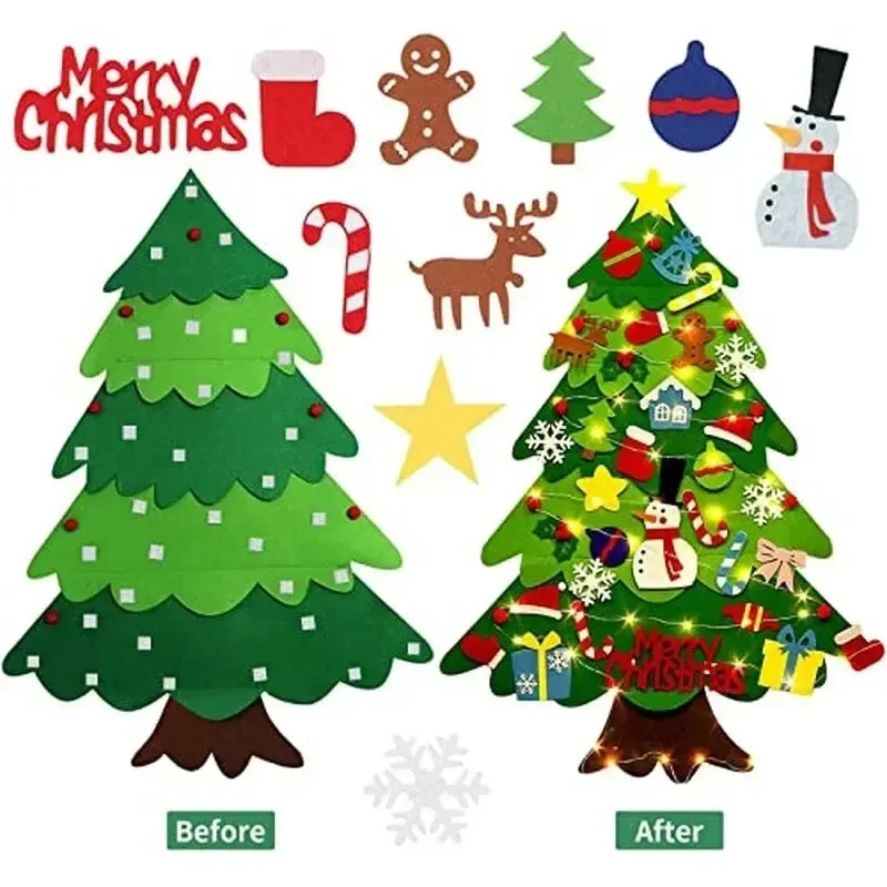 Kids DIY Felt Xmas Tree Set Ch - đánh giá và giá Home Xmas Decor Ideas